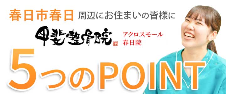 選ばれる5つのポイント